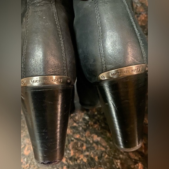 Michael kors black leather ankle boots 8.5 - Picture 7 of 10